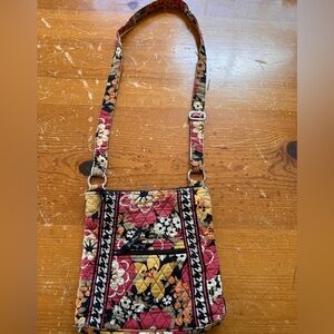 Vera Bradley Bittersweet Floral and Houndstooth Quilted Crossbody Bag